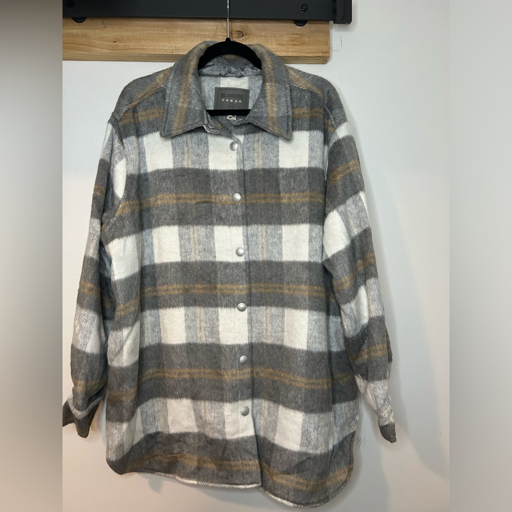 NWT [BLANKNYC] PLAID SHACKET. LINED.